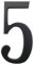 Ywonoby 3D Mailbox Numbers - 3 Inch(7.6 cm) Self Adhesive House Numbers Stickers for Door, Address - Black