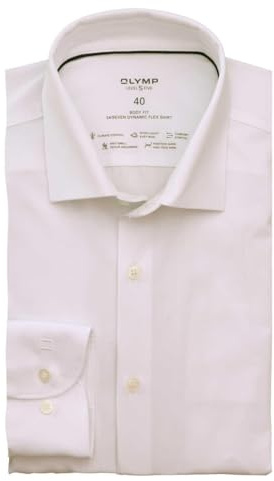 OLYMP Luxor 24/Seven modern fit Hemd Langarm Twill beige