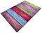 oKu-Tex Teppich Wohnzimmerteppich Wollteppich, 100 & Schurwolle, Bretter, Holzbretter, bunt, Brillante Farben, weich und strapazierfähig, 160 x 230 cm