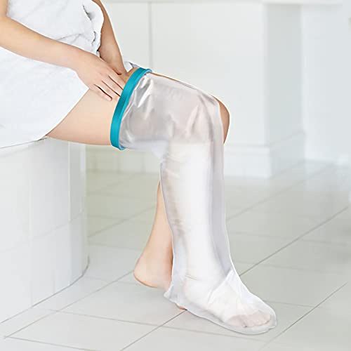 Duschschutz Bein Wasserschutz für Gipsbein Wiederverwendbare Gipsschutz Wasserdichter Beinschutz für Dusche, für Während des Badens Trocken 104cm