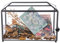 Bellaware Hochzeitskartenbox aus Glas mit Schlitz für den Empfang, transparente große Hochzeitsgeschenkbox mit Schloss, handgefertigte Hochzeits-Erinnerungsbox, geometrisches Dekor (32 x 15 x 22,9 cm,