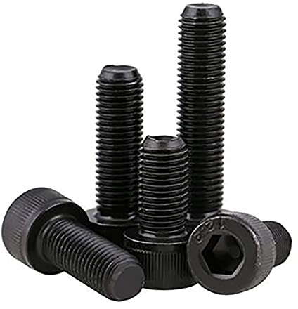 M6-M10 noir filetage fin hexagone vis à tête cylindrique à six pans creux grade 12.9 en acier au carbone pas 0.75/1.0/1.25mm (Size : M6x0.75x30(5pcs))