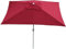 Décoshop26 Parasol de Jardin 2x3m rectangulaire inclinable Polyester/Aluminium 4,5kg Bordeaux 04_0003891