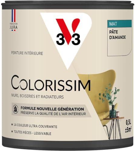 V33 Peinture multi-supports Colorissim® Pâte d'amande Mat 0,5L