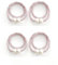 A.Monamour 4 Stück Magnetische Vorhang Raffhalter Vorhanghalter Gardinenhalter Halterungen Modern Gardinen Spangen Halter Stark Magnete Seil Kordel Gewebte mit Ball Schnallen Dekoration - rosa