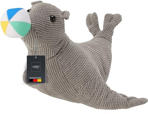 LILENO HOME Türstopper Tier als Robbe - hochwertiger Kinderzimmer Türstopper als Boden Tür Stopper Sack - Tiere Stoff Türstopper Boden als Türstopper Sack mit Sandfüllung