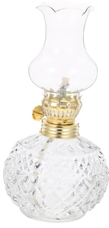 Cabilock Außenlampe Öl Vintage Petroleumlampe Glas für Den Innenbereich und Camping