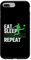 Hülle für iPhone 7 Plus/8 Plus Eat Sleep Fußball Repeat Fußballer Jungen Kinder Herren