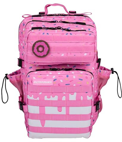 ELITRAINX Elitex Training Rucksack, 45 l, wasserabweisend, für Patch-Bereich, Flugzeugkabine, Fitnessstudio, Computerfach, Oxford 1000D, Pink Glaze