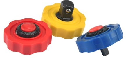 Hoteche 3-teiliges Mini Ratschen Set – Finger-Ratsche, 1/2, 3/8, 1/4 – Hochwertige Carbonstahl-Mini-Ratsche für enge Räume, ideal zum Lösen und Befestigen von Schrauben und Muttern