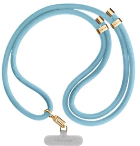 CASETiFY 8mm Rope Cross-body Strap with Card - Baby Blue