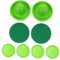 KOMBIUDA 1 Satz Eishockey Zubehör Spiel Tor Behandelt Paddel Airhockey-Pucks Tischhockey-Pucks Ausrüstung Puck-Bildschirm Hockeyband Hockeyschläger Kart Sport Plastik Green