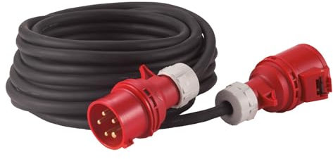 Câble triphasé H07RN-F 5Gx1,5, 25 m, Caoutchouc néoprène, IP44, résistant aux intempéries, idéal pour Machines et équipements électriques.