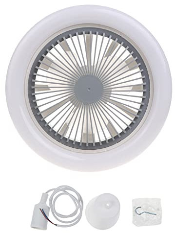 THINCAN Ventilatore da soffitto intelligente ventola elettrica con luci a LED, attacco E27 con cavo da 1 m, per ufficio spaziale ad alta tensione