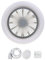 THINCAN Ventilatore da soffitto intelligente ventola elettrica con luci a LED, attacco E27 con cavo da 1 m, per ufficio spaziale ad alta tensione