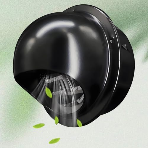 Generisch Rund Edelstahl Lüftungsgitter 70mm-200mm Wanddurchführung Klimaanlage, Wandentlüftung Abluftgitter Für Bad Wohnungen Wohnmobil，Abzugshaube, Trockner, Bäder(80mm)