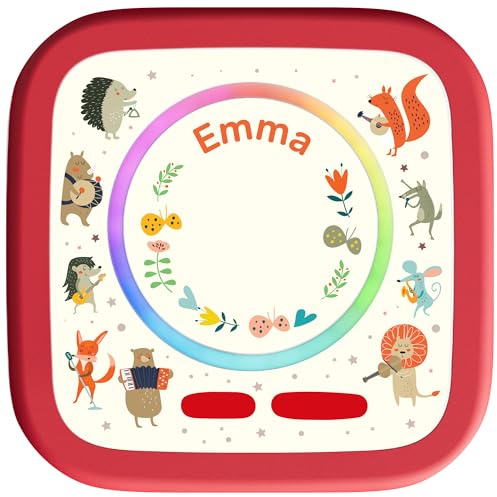 Gumpie Schutzfolie kompatibel mit Toniebox 2 – personalisierter Aufkleber mit Namen – Stickerfolie in vielen Motiven (Einhorn, Dino, Regenbogen, Bauernhof, Weltraum)