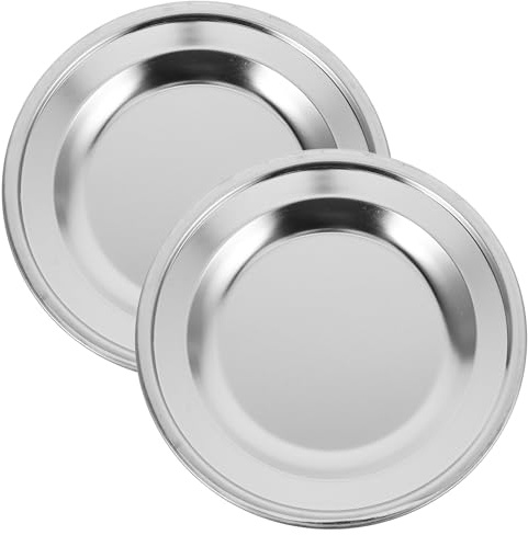 TOYANDONA 2Pcs Stainless Steel Wine Bottle Coaster Round Red Wine Cushion Anti-scalding Heat Insulation Dining Table Protector