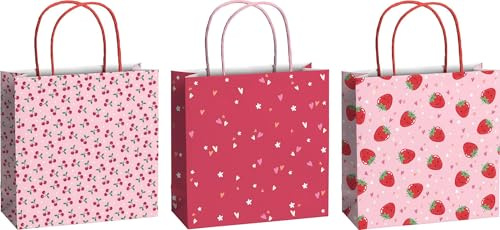 Geschenktaschen 20x8cm Yumi rosa: 3 Stück