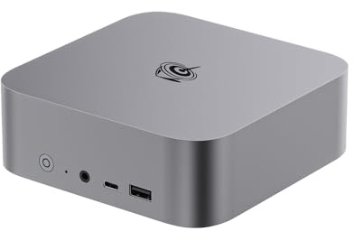 Beelink SER8 Mini PC, AMD Ryzen 8745HS (8 core/16 core, fino a 4.9 GHz), 32 GB di RAM DDR5, SSD 1 TB, 3 schermi (HDMI/DP/USB4), Wi-FI 6/BT5.2/LAN 2,5 GHz, grigio