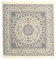 RugVista, Nain Emilia, Teppich, Mittelflor, 150 x 150 cm, Quadratisch, Oeko-Tex Standard 100, Polyester, Flur, Schlafzimmer, Küche, Wohnzimmer, Cream/Hell Blau, Grau