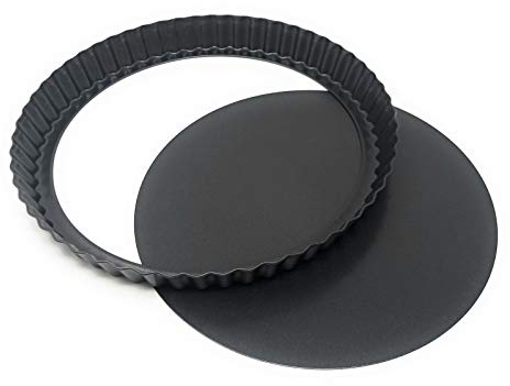 MGE - Molde de Horno Rizado - Base Desmontable - Recubrimiento Antiadherente - Diámetro 26 cm