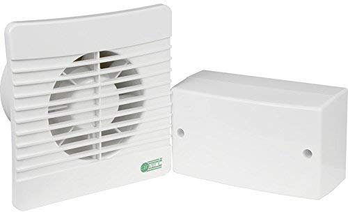 Low Voltage 12V Extractor Fan with Timer & Transformer for Bathroom Zone 1 Installation 4 100mm - White