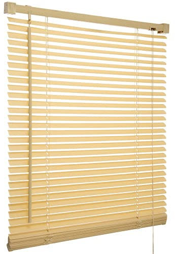 PVC Venetian Blind Blinds Easy Fit Curtains Trimmable Fittings Windows Treatment Shutters Twist Open Close Pay only 1 Flat shipping £3.99 for multiple buying (Natural, 150 W x 150 L)