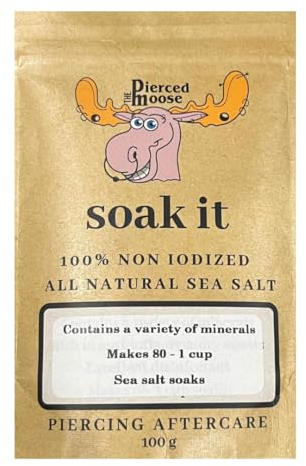 Soak It Piercing Aftercare 100 % nicht jodiertes natürliches Meersalz