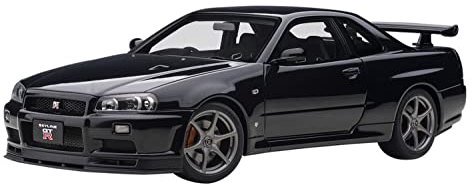 AUTOart Nissan Skyline GT-R R34 V-Spec II 2001 schwarz metallic Modellauto 1:18