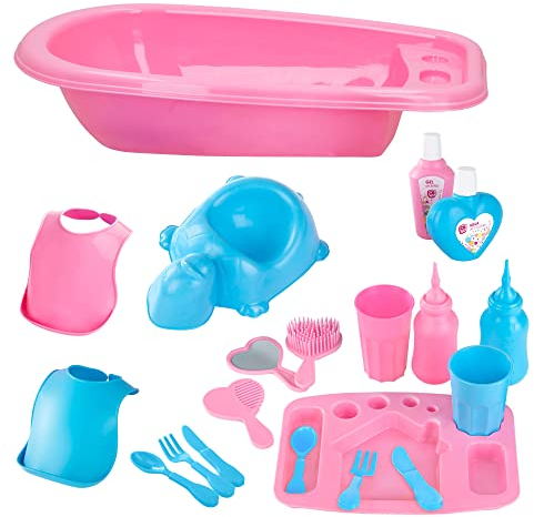 ColorBaby - Accesorios bebé juguete con bañera (43944)