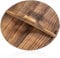 YOSUKATA Cast Iron Wok Cover - Premium Wok Cover 36 cm Pan Lid - Wooden Lid 36 cm with Ergonomic Handle - Condensate-Free - Durable Accessories for Genuine Asian Cooking
