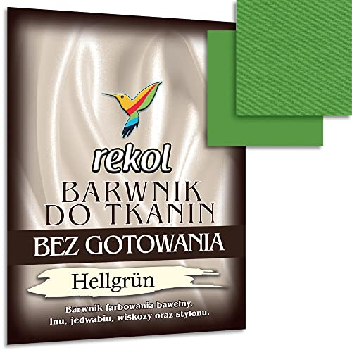 Wohnkult 15 g Textilfarbe ohne Kochen Stofffarbe Färben Nachfärben 16 Auswahl (Hellgrün)