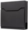 BRASQ Briefkasten anthrazit PB300 Premium, Elegante letterbox aus pulverbeschichtetem Stahl, Langlebiger und stilvoller Postkasten, Zeitungsfach mit Klappe, wasserdicht und mit Zylinderschloss