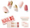 NAILOG Semi Cured Gel Nail Strips (20Pcs Extra Long Stickers/Wraps) | Glossy & Long Lasting Soft Gel Finishing | Belle Epoque