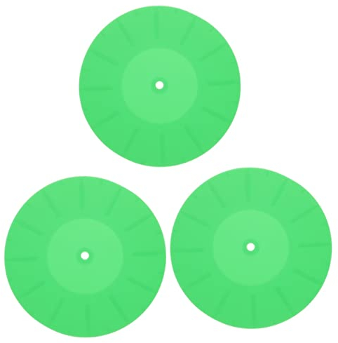 Vaguelly 3stücke Vinyl Recorder Mat Antistatische -plattenauflage Für Schallplattenspieler Dämpfung Einfache Installation Für Vinyl- Und Sammler