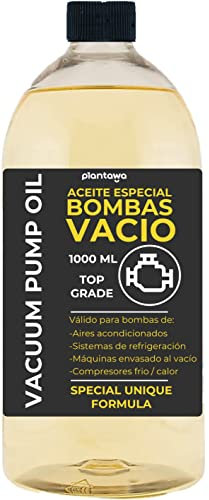 PLANTAWA Aceite para Bomba de Vacío 1000ml | Aceite Máquina de Vacío | Universal Valido para Todas Las Bombas | Aire Acondicionado, Bombas Rotativas Paletas, Bombas Compuertas, Lóbulos