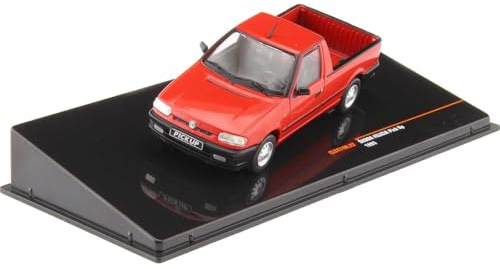 Ixo kompatibel mit Skoda Felicia Pick Up 1995 rot Modellauto 1:43 Models