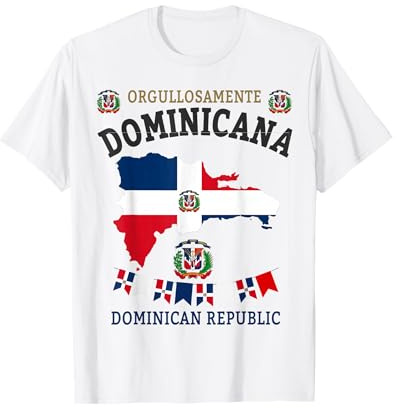 Republica Dominicana für Frauen & hispanische Dominikanische Flagge T-Shirt