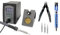QUICK 969B+ digitale LED Industrie-Handlötstation 70W ESD Schutz 100°-480°C regelbar, geringe Aufheiz-Zeit (39s auf 350°C), 3 Fest-Temperatur-Speicher, kalibrierbar, 5 teiliges Zubehör-Set