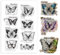 PH PandaHall Schmetterling Clear Stamps Vintage Week Label Silikonstempel Transparente Siegelstempel Für Papierbasteln Handgefertigte Bastelarbeiten Scrapbooking Zubehör Kunsthandwerk 11x16cm