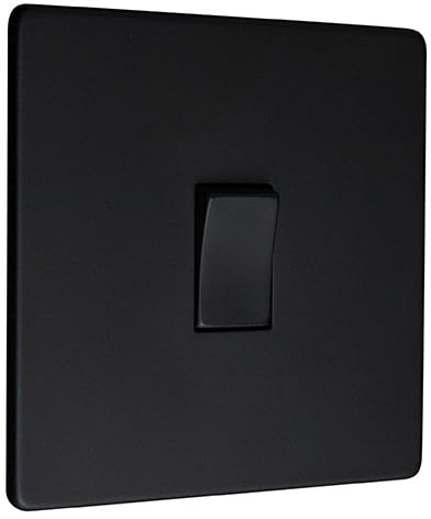 Rocker Switch 2-way | 1G | black plate | black switch