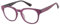 JOOX Retro Lesebrille für Frauen, Lila runde Lesebrille mit Federscharnieren +2.00