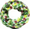 Jeamis Kreis Seide Loop Farbverlauf Frühling Rundschal Rainbow Unisex Sommer Leicht Schal Stola Dots (KreisB Grün)