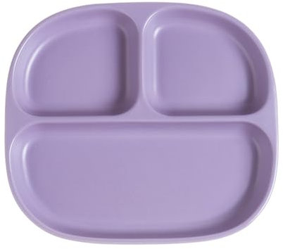 OnePine Piatto con 3 Scomparti in Ceramica, Piatto Dieta per il Controllo Delle Porzioni, Piatto con Divisori per Dieta