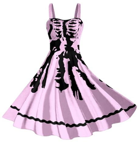 Générique Robe Halloween Femme Déguisement Sorcière Costume Princesse Chapeau Medievale Noir Cocktail Blanche Deguisement Vampire Sorciere Jupon sous De Soiree