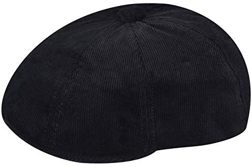 Kangol Unisex Cord Hawker Schirmmütze, Schwarz (Black Bk), M