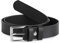 Ladeheid Kinder Gürtel Ledergürtel Mode Accessoire für Kinder Jungen Gürtel mit Schnalle 2,5 cm Breit K1D5 (Schwarz-1, 60 cm (Gesamtlänge 79 cm))