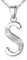 AEONSLOVE Damen Buchstaben Kette Silber Halskette Buchstabe S Kette Mit Buchstaben Brief des Alphabets Initiale Anhänger mit Zirkonia Schmuck Geschenk für Mädchen