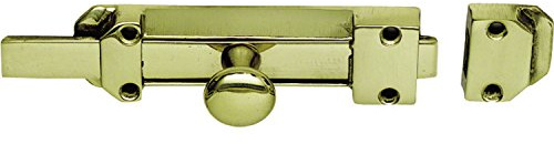 Querriegel gerade, 19 x 4 mm, Platte 160 x 42 mm, Messing poliert